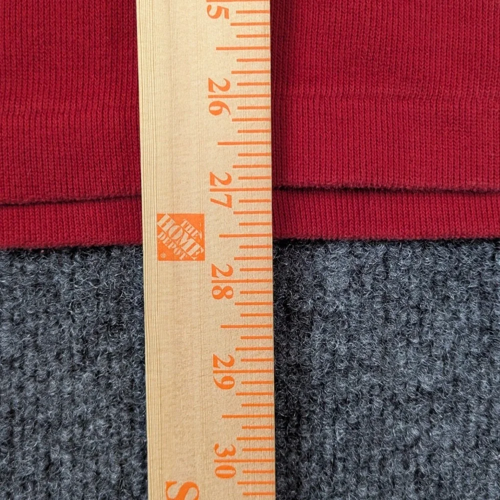 Polo Ralph Lauren Mens XL Red 100% Cotton Quarter Zip Pullover Sweater Logo